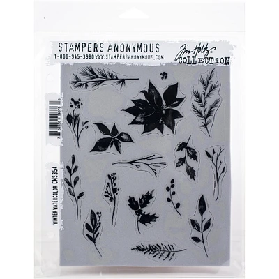 Stampers Anonymous Tim Holtz® Winter Watercolor Cling Stamps