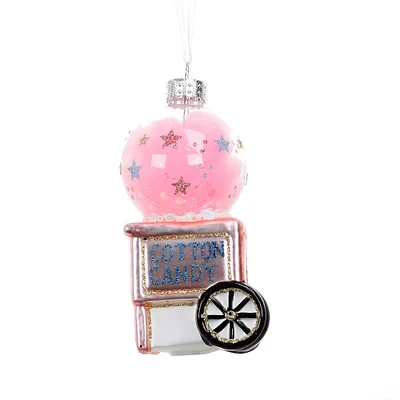 4" Cotton Candy Machine Glass Ornament by Ashland®