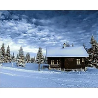 Wizardi Valley of Snow Diamond Painting Kit