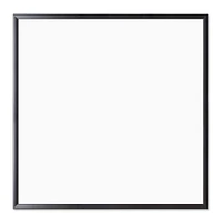 U Brands Black MDF 36" x 36" Framed Magnetic Dry Erase Board