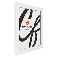 Craig Frames Contemporary White Satin Picture Frame