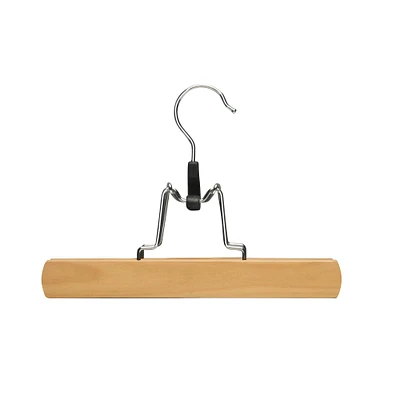 Honey Can Do Wooden Maple Clamp Pants Hangers, 16ct.