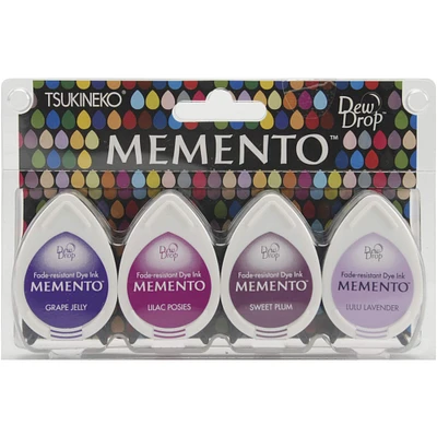 Memento™ Dew Drop™ Juicy Purples Dye Ink Pad Set