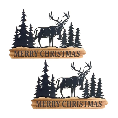 11" Merry Christmas Signs, 2ct.