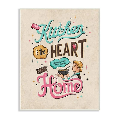 Stupell Industries Kitchen Heart & Home Wood Wall Plaque