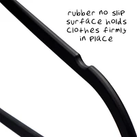 Honey Can Do Black Non-Slip Rubberized Suit Hangers, 50ct.