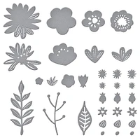 Spellbinders® Simply Perfect Layered Blooms Etched Die Set