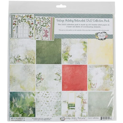 49 And Market Vintage Artistry Naturalist 12" x 12" Collection Pack