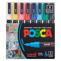 Uni Posca PC-3M Fine Tip Paint Marker Set