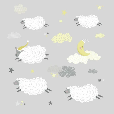 RoomMates Counting Sheep Peel & Stick Wall Decals