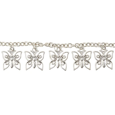 Silver Iron Butterfly Necklace by Bead Landing™