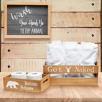 Elegant Designs Natural Rustic Towel Holder