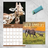 TF Publishing 2023 Wild Families Wall Calendar