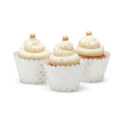 Hortense B. Hewitt Co. Gold Dots Cupcake Wrap