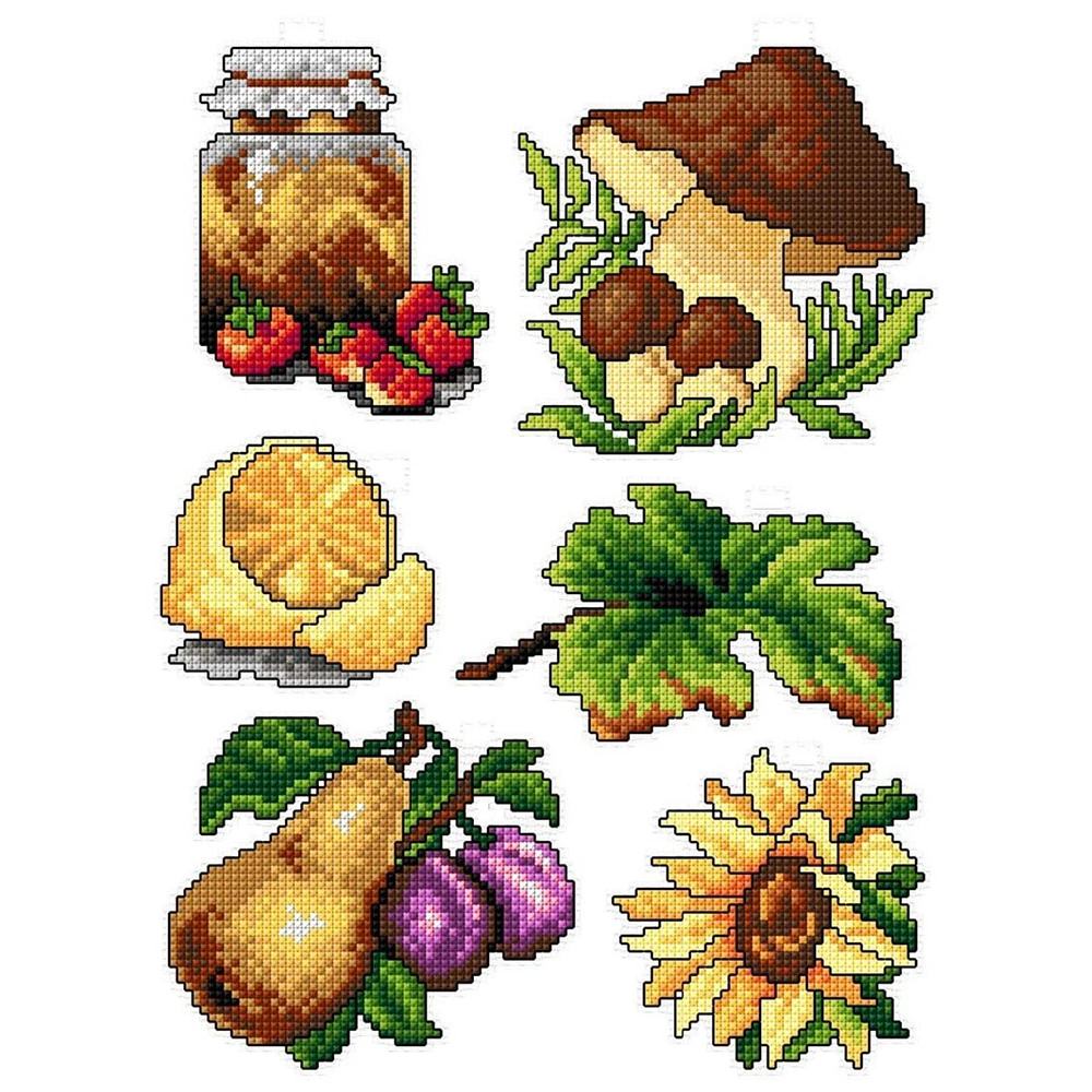 Crafting Spark Autumn Gifts Plastic Canvas Counted Cross Stitch Kit