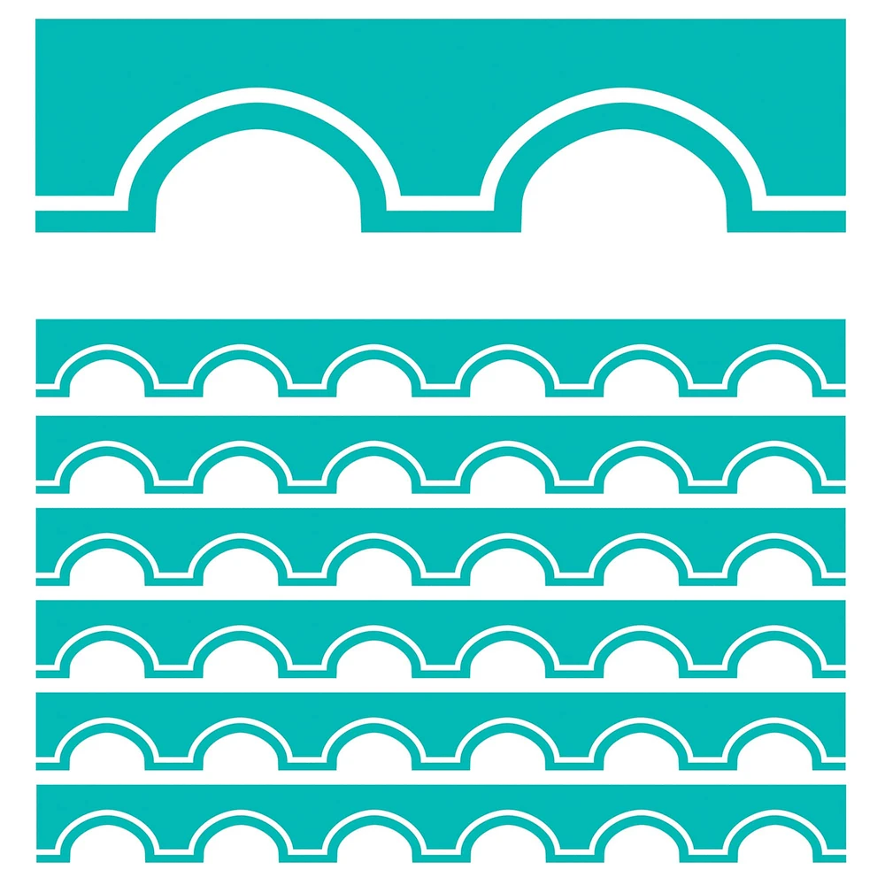 Schoolgirl Style™ Simply Stylish Turquoise Awning Border, 234ft.