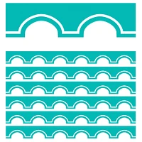 Schoolgirl Style™ Simply Stylish Turquoise Awning Border, 234ft.