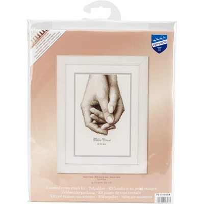 Vervaco Hand In Hand Counted Cross Stitch Kit