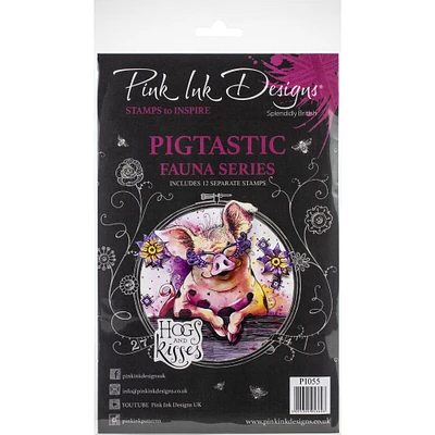 Pink Ink Designs® Pigtastic Fauna Series Clear Stamps