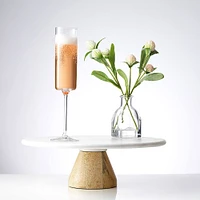 JoyJolt® Claire Cyrstal Cylinder Champagne Glasses, 4ct.