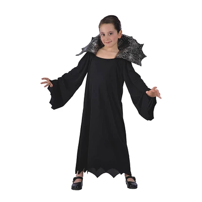 Black & Gray Vampire Girl's Costume