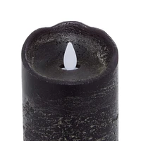 Black Traditional Wax Flameless Candle, 3ct.