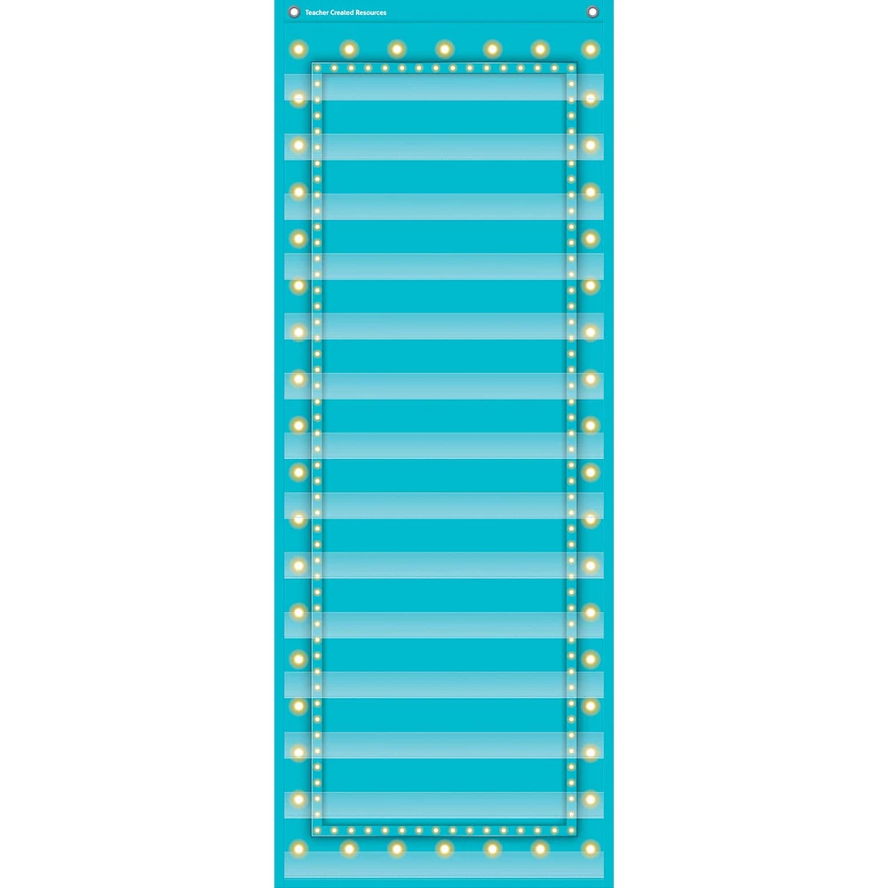 Teacher Created Resources Light Blue Marquee 14 Pocket Chart