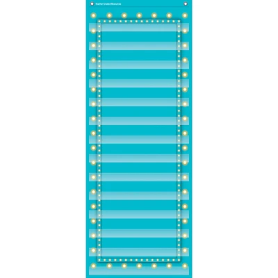 Teacher Created Resources Light Blue Marquee 14 Pocket Chart