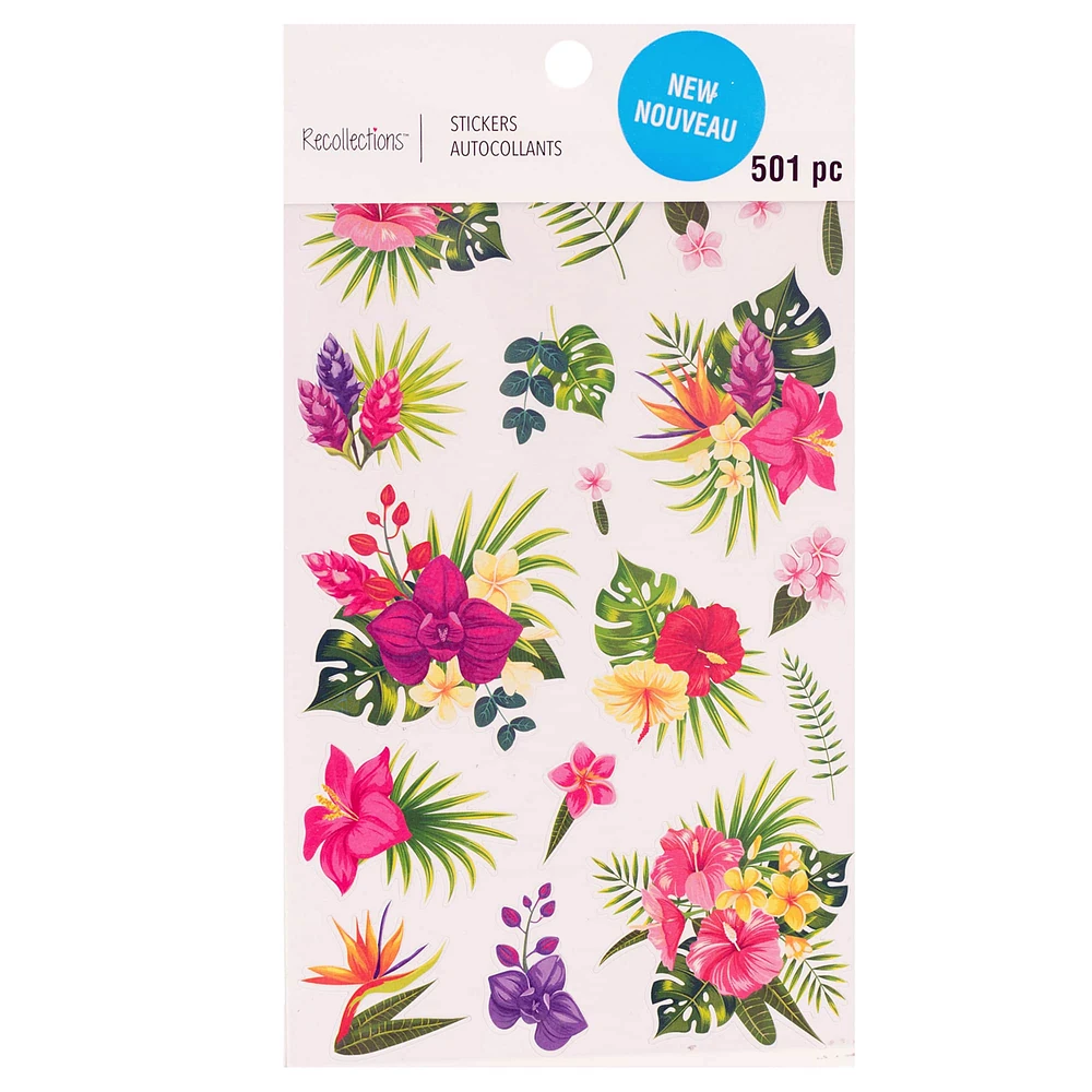 Tropical Flower Stickers by Recollections™