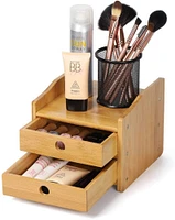 NEX™ Bamboo Countertop Storage Shelf with 2 Drawers