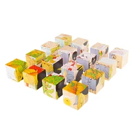 Toy Time Zoo Animals 6-in-1 Block Puzzle Set