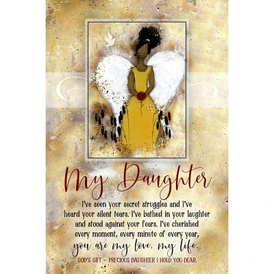 Whispers of the Heart My Daughter Wood Plaque With Hanger & Easel