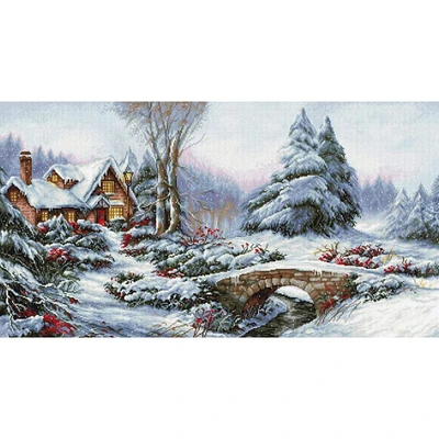 Luca-S Winter Landscape Counted Cross Stitch Kit