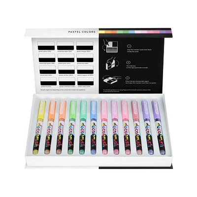 6 Packs: 12 ct. (72 total) Karin Pigment DécoBrush Pastel Markers