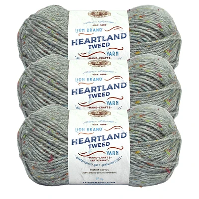 3 Pack Lion Brand® Heartland® Tweed Yarn