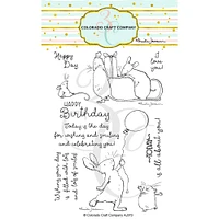 Colorado Craft Company Birthday Wishing Clear Stamps