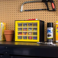 IRIS Black and Yellow -Drawer Parts Cabinet