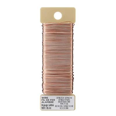 12 Pack: 24 Gauge Copper Paddle Wire By Ashland™