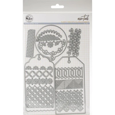 Pinkfresh Studio Essentials Classic Tags With Fillable Elements Die Set