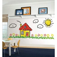 RoomMates Dry Erase Peel & Stick Wallpaper