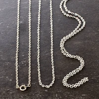 Rhodium Flat Oval Chain Necklaces By Bead Landing™