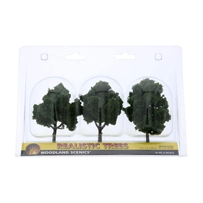 Woodland Scenics® 4'' Medium Green Ready Made Realistic Trees