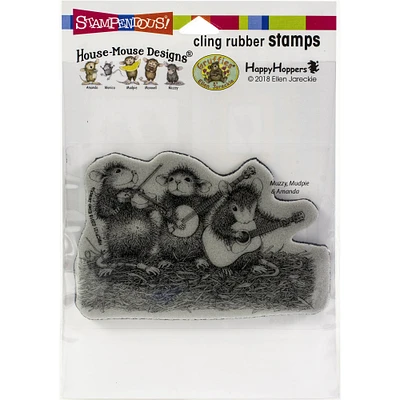 Stampendous® House Mouse Band of Mice Cling Stamp