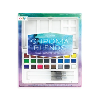 OOLY Chroma Blends Travel Watercolor Palette Set