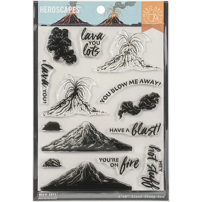 Hero Arts® HeroScapes™ Volcano Clear Stamp Set