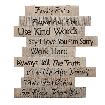 25" Farmhouse Wood Inspirational Wall Art Decor