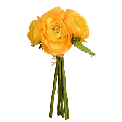 Mini Yellow Ranunculus Artificial Bundle