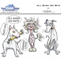 The Card Hut Pets All Bark No Bite Clear Stamps by Mark Bardsley