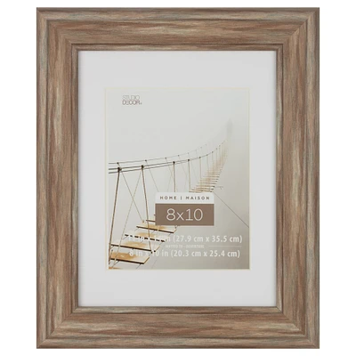 8 Pack: Rustic Brown 8" x 10" Frame with Mat, Home by Studio Décor®