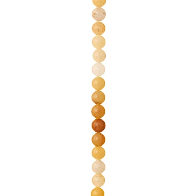 Amber Mix Citrine Round Beads, 6mm by Bead Landing™